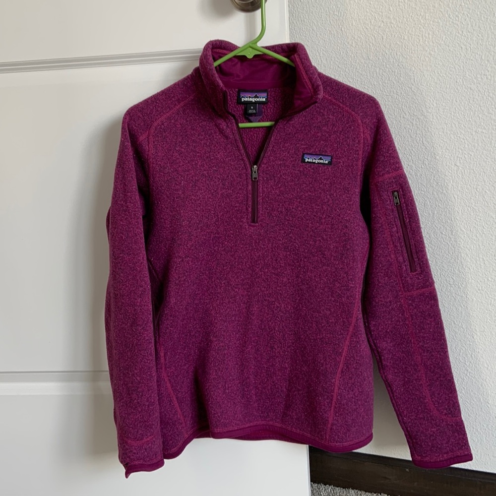 Patagonia Women's Magenta Half-Zip Fleece Pullover